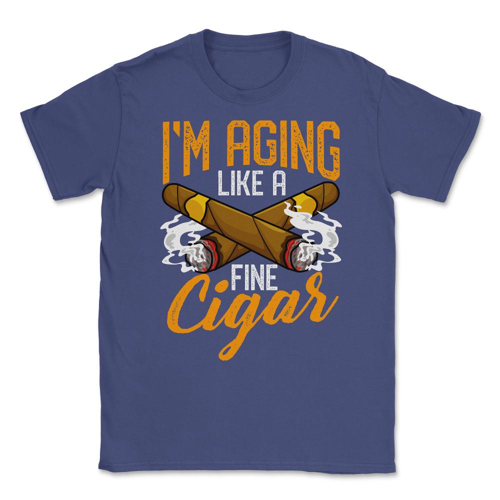 I'm Aging Like A Fine Cigar Quote For Cigar Smokers Grunge product - Purple