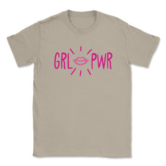 GRL PWR T-Shirt Feminist Shirt  Unisex T-Shirt - Cream