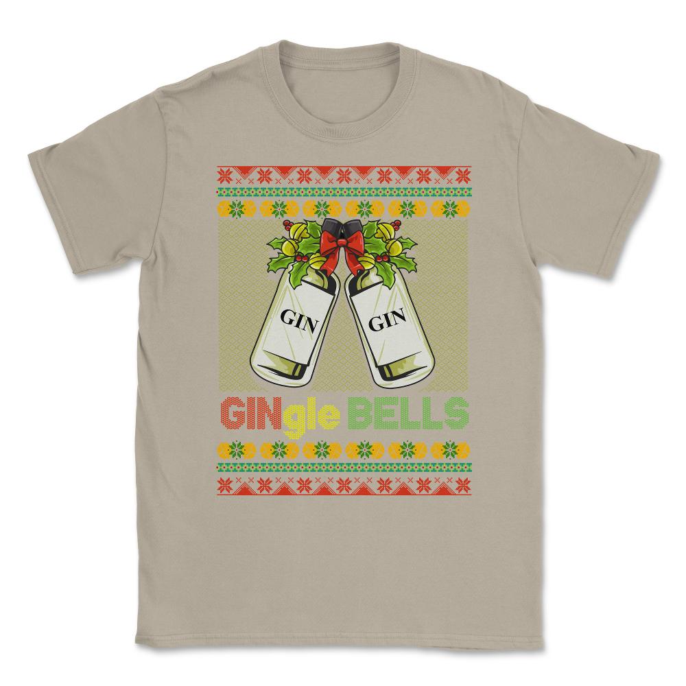 Gin-gle Bells Ugly Christmas Sweater Style Funny Jingle Bells Humor - Cream