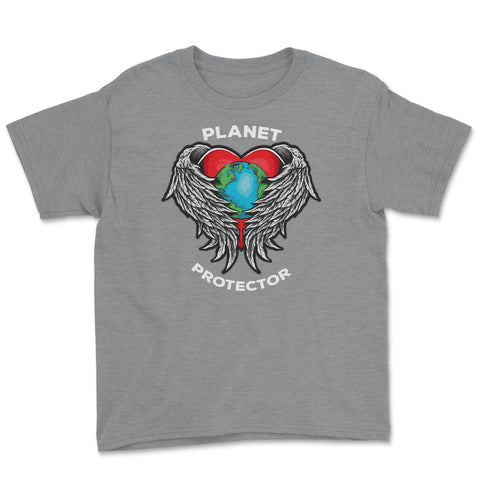 Planet Protector Earth Day Youth Tee - Grey Heather