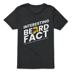 Interesting Beard Fact Design Men's Facial Hair Humor Funny print - Premium Youth Tee - Black