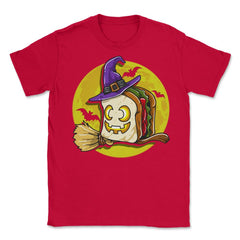 Sand-Witch Funny Halloween Witch Sandwich Humor Unisex T-Shirt - Red