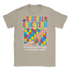 Special Education Teacher Autism Awareness print Unisex T-Shirt - Cream