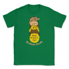 Happy Mothers Day Human Mom Sleeping Cats product Unisex T-Shirt - Green
