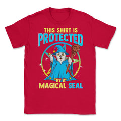 This Shirt is Protected by Magical Seal Halloween Unisex T-Shirt - Red