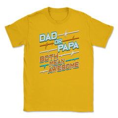 Awesome Papa Unisex T-Shirt - Gold