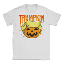 Donald Trumpkin funny president Trump Halloween Unisex T-Shirt - White