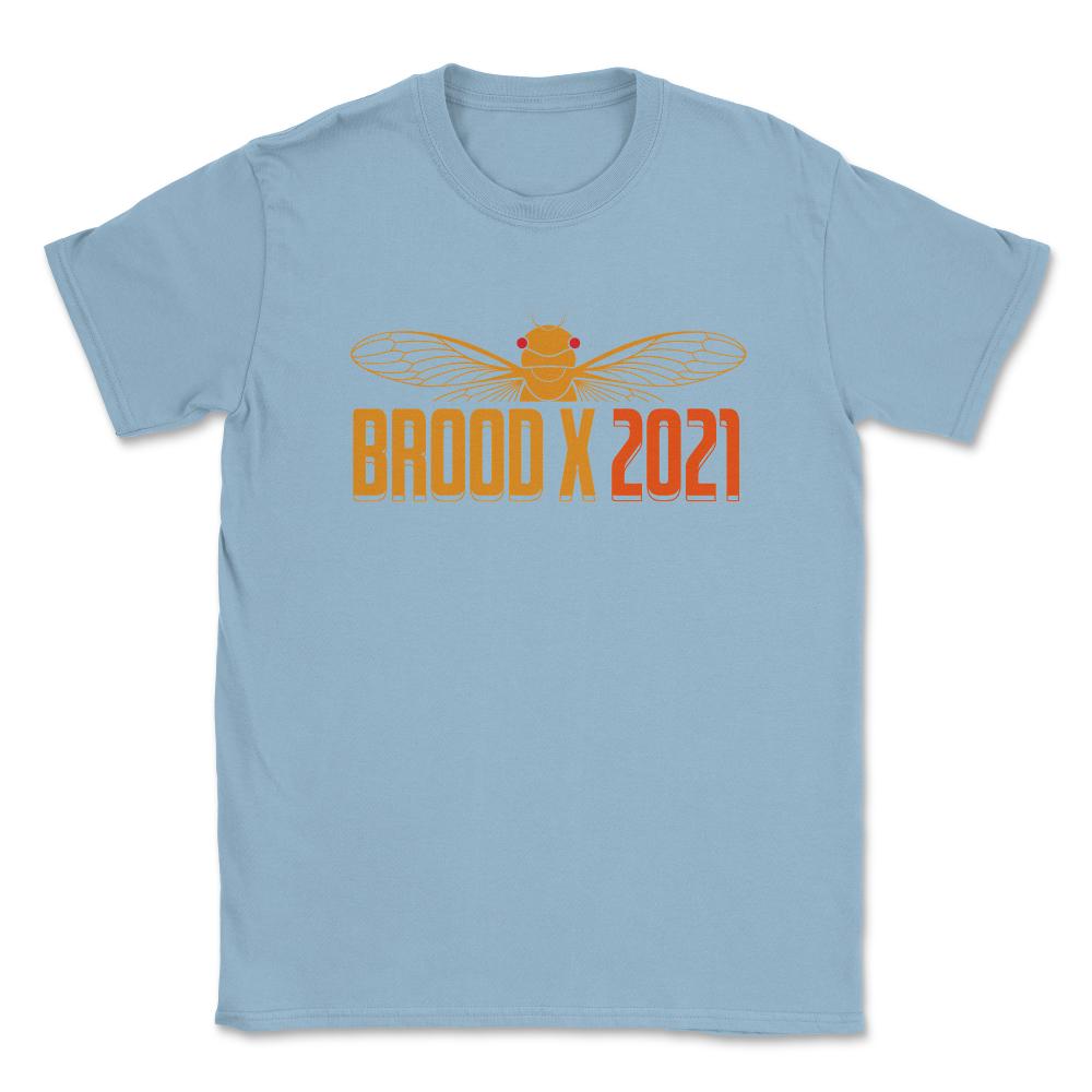 Cicada Brood X 2021 Reemergence Theme Minimalist product Unisex - Light Blue