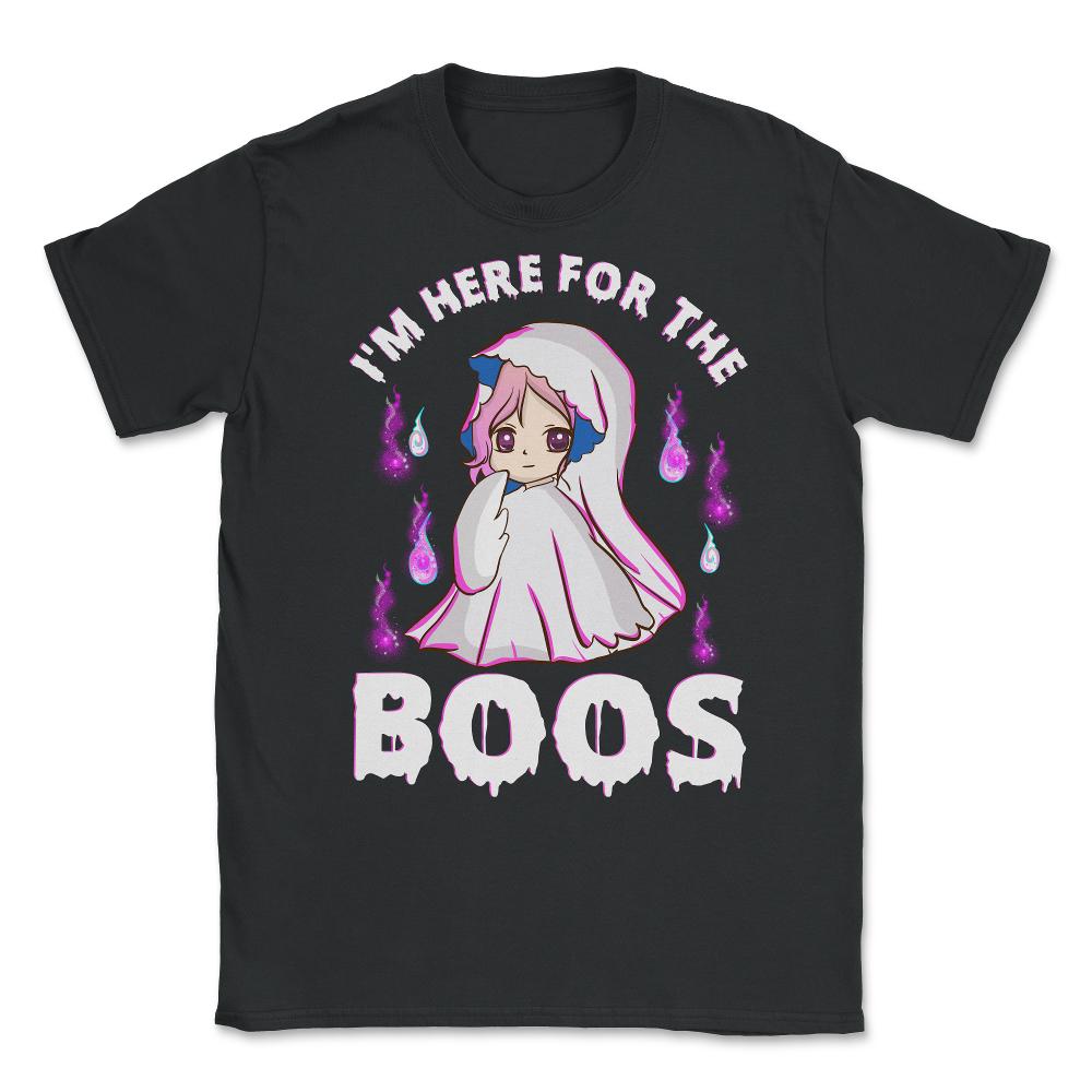 I'm just here for the boos Funny Halloween Unisex T-Shirt - Black
