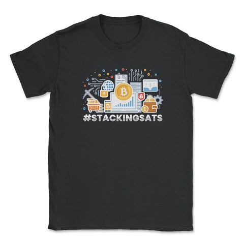 #StackingSats Bitcoin Blockchain Cryptocurrency For Fans design - Black