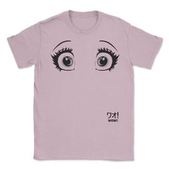 Anime Wow! Eyes Unisex T-Shirt - Light Pink