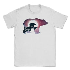 Papa Bear Moonlight T-Shirt Father's Day Tee Gift Unisex T-Shirt - White