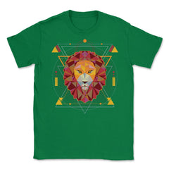 Lion Polygonal Art Leo Zodiac Sign & Lion Lovers product Unisex - Green