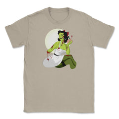 Pin up Zombie Girl Halloween costume T-Shirts Gifts Unisex T-Shirt - Cream