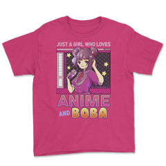 Just A Girl Who Loves Anime And Boba Gift Bubble Tea Gift graphic - Heliconia