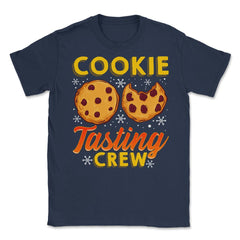 Cookie Tasting Crew Christmas Funny Unisex T-Shirt - Navy