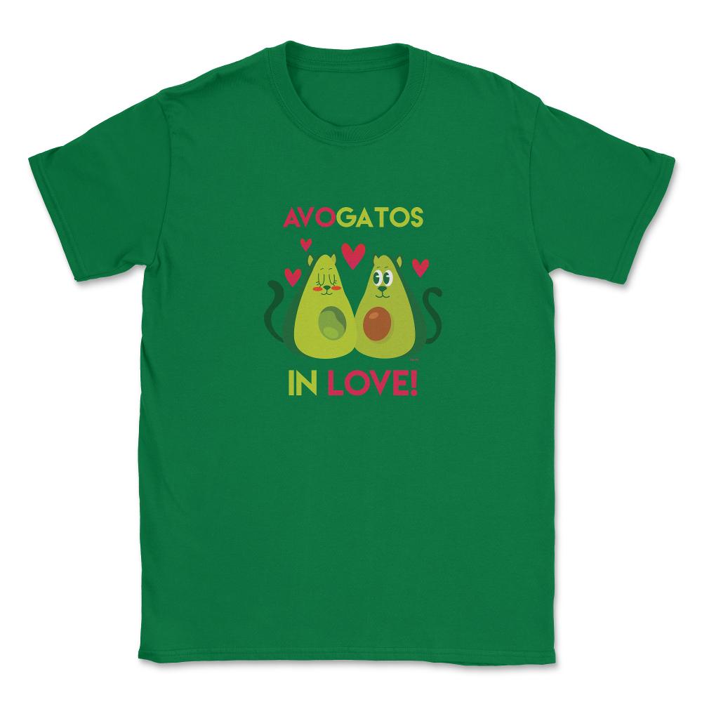 Avogatos in Love! t shirt Unisex T-Shirt - Green