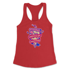 Pizza Is My Valentine Funny Valentines Day Foodie design Women's - Red