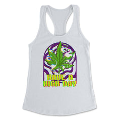 Funny Marijuana Have A High Day Cannabis Weed Vaporwave product - White