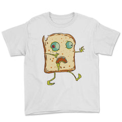 Zombie Bread Funny Halloween Character Trick'Treat Youth Tee - White