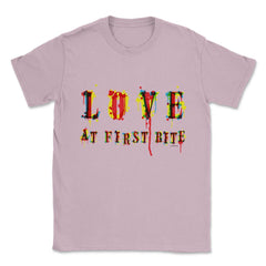 Love at First Bite Unisex T-Shirt - Light Pink