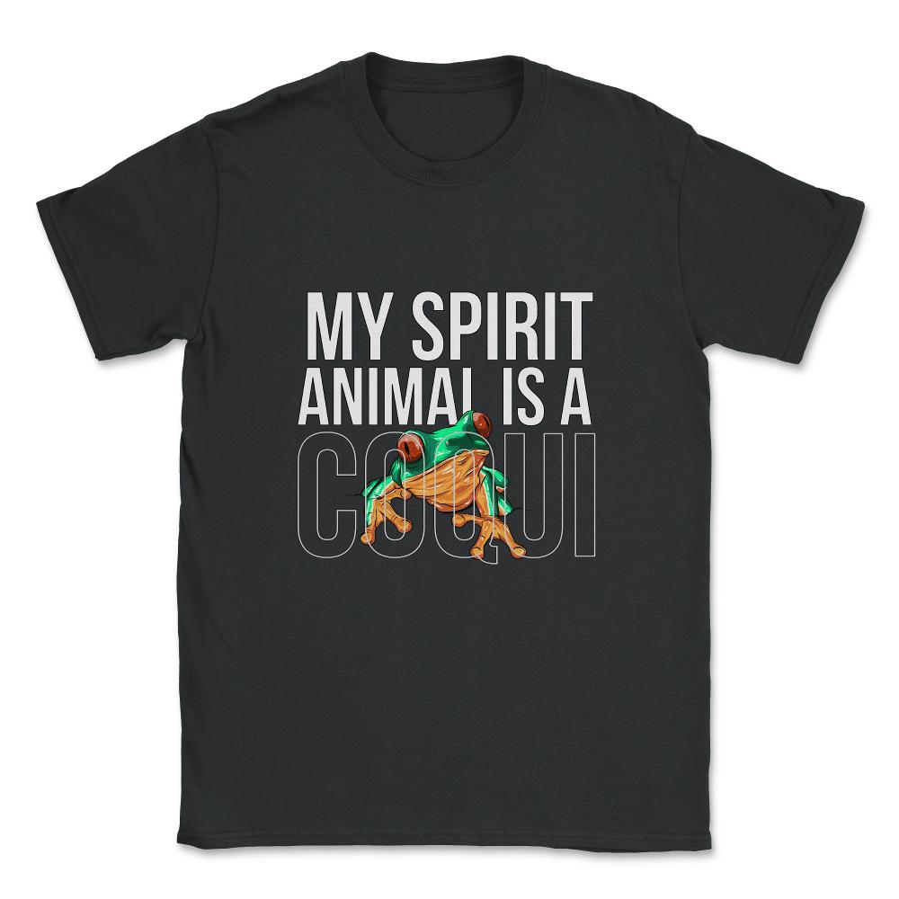 My Spirit Animal is a Coqui Boricua Puerto Rico Modern graphic Unisex - Black