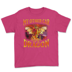My Other Car is a Dragon Hilarious Art For Fantasy Fans print Youth - Heliconia