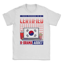 This Person Is A Certified K-Drama Addict Korean Drama Fan print - White