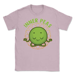 Inner Peas Funny Inner Peace Foodie Pun Meme design Unisex T-Shirt - Light Pink