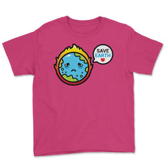 Earth Day Mascot Save Earth Gift for Earth Day product Youth Tee - Heliconia