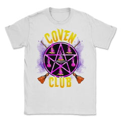 Coven Club for Witches Witchcraft Occult Pentagram Unisex T-Shirt - White