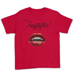 Fangtastic/Vampire Theme Youth Tee - Red