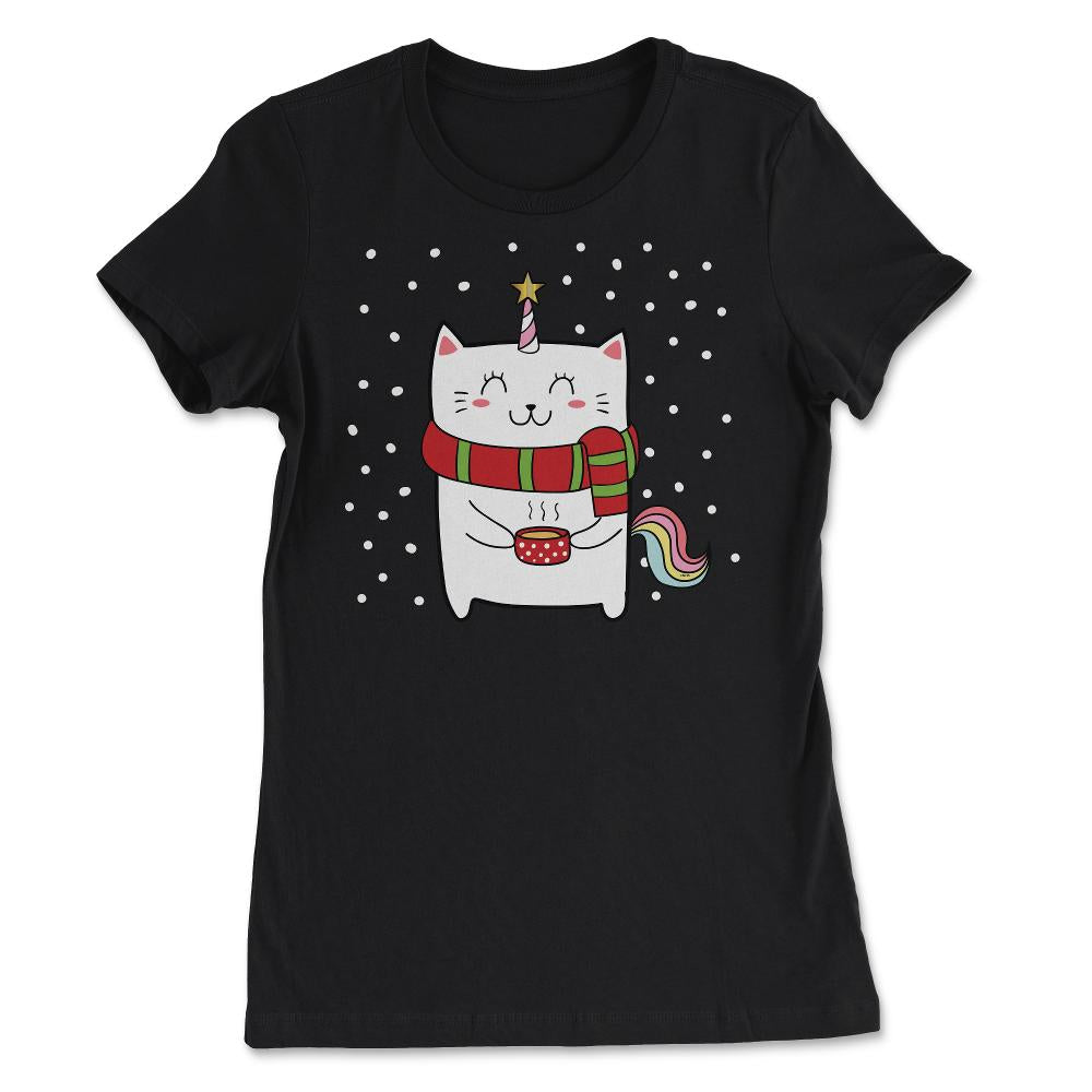 Christmas Caticorn design Novelty Gift products Tee - Women's Tee - Black