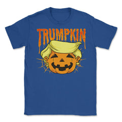 Donald Trumpkin funny president Trump Halloween Unisex T-Shirt - Royal Blue