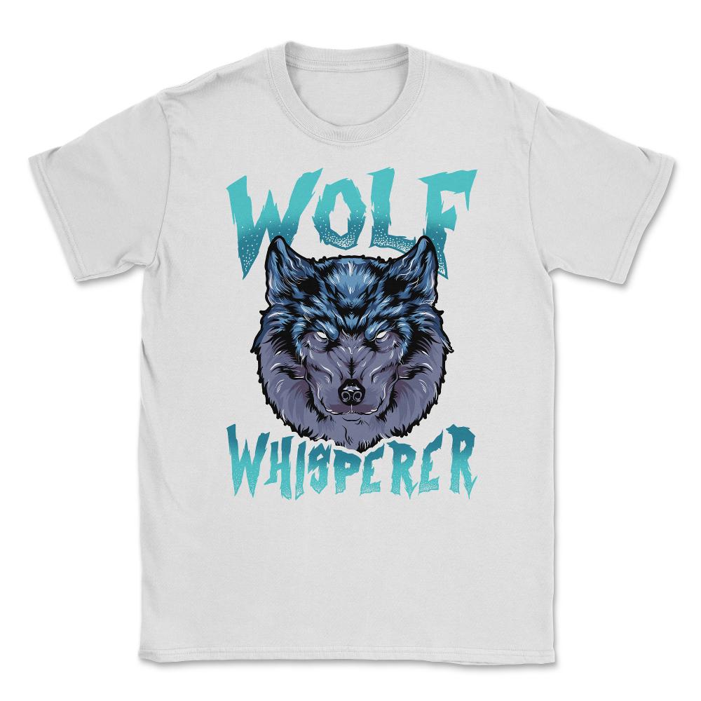Wolf Whisperer Grunge Halloween Unisex T-Shirt - White