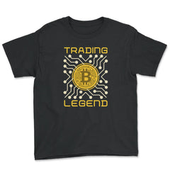Bitcoin Trading Legend For Crypto Fans or Traders product Youth Tee - Black