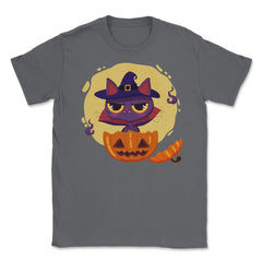 Catula inside a Halloween Pumpkin Shirt Gifts Unisex T-Shirt - Smoke Grey