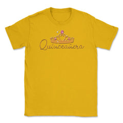 15 Year Old Vintage Quinceanera Crown Birthday Girl Cute print Unisex - Gold