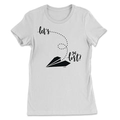 Let's get lost! graphic Novelty tee by No Limits prints - Women's Tee - White