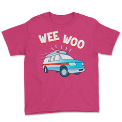 Ambulance Sound Funny Emergency Car Wee-Woo design Youth Tee - Heliconia