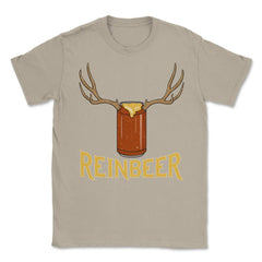 Reinbeer Reindeer Beer X-mas Beer Can Drinking  Unisex T-Shirt - Cream