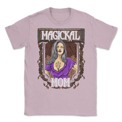 Magical Mom Funny Occult Vintage Halloween Unisex T-Shirt - Light Pink