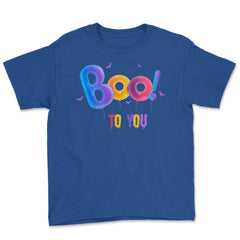 Boo to you Youth Tee - Royal Blue