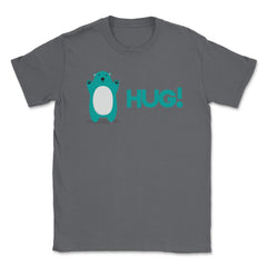 Bear Hug Witty Funny Humor design graphic Gifts Unisex T-Shirt - Smoke Grey