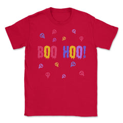 Boo Hoo! Halloween costume T Shirt Tee Gifts Unisex T-Shirt - Red