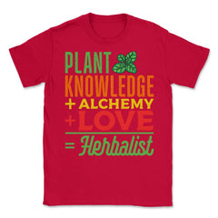 Herbalist Definition Funny Apothecary & Herbalism Humor graphic - Red