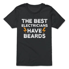 Best Electricians Have Beards Funny Humorous graphic - Premium Youth Tee - Black