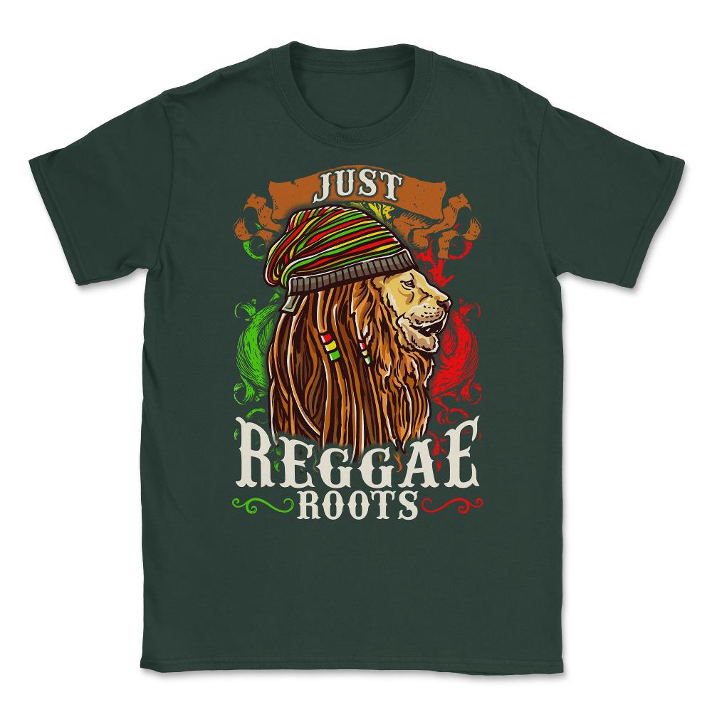 Just Reggae Roots Lion Reggae & Rasta Music Lover product Unisex - Forest Green