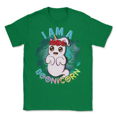 I am a Boonicorn Funny Unicorn Ghost Halloween Unisex T-Shirt - Green