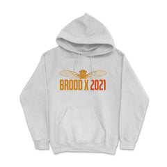 Cicada Brood X 2021 Reemergence Theme Minimalist product Hoodie - White